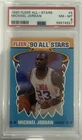 MICHAEL JORDAN 1990 FLEER ALL-STARS INSERT CARD #5 GRADED PSA 8 NM-MINT RARE WOW