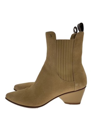 Louis Vuitton Chelsea Short Boots 36 Beg Suede Nl0254 Fpf14