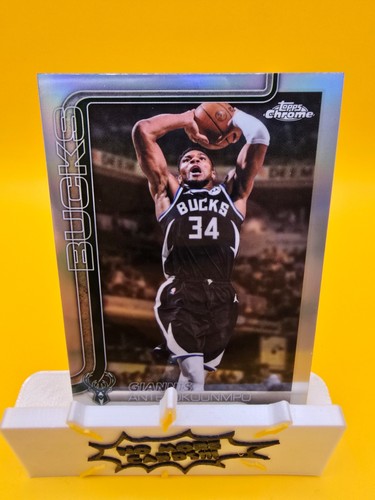2025-26 Topps Chrome Update Giannis Antetokounmpo Refractor Bucks