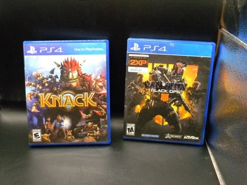 Call of Duty: Black Ops 4 -& knack  (PS4) Sony PlayStation 4, Tested & Working‼️