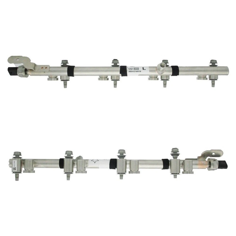 Riel de combustible de inyección de combustible GM con sensor de presión de combustible posición izquierda 12618333 V8 Foto 2 de 3