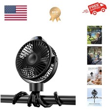 Portable Stroller Fan for Baby - Whisper-Quiet  Rechargeable with 360  Rotation