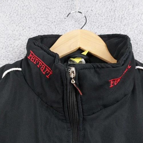 Vintage Scuderia Ferrari Mens Size XL F1 Racing Jacket Bomber Quilted Shell image 2