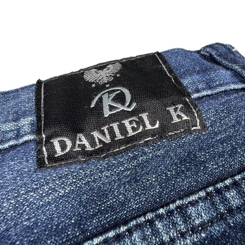 Vintage Jeans Mens 34x30 Embossed Eagle Y2K Baggy Fade Blue Flap Pocket 90s - Picture 4 of 11
