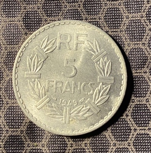 1949 5 Francs Frankreich geschlossen 9 - Bild 2 von 2