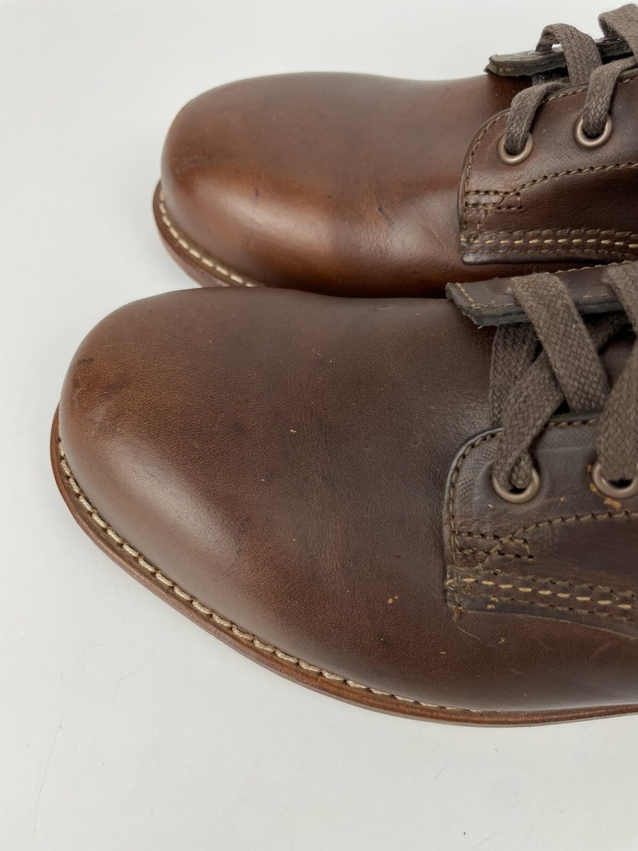 Wolverine 1000 Mile Plain Toe Leather Boots Brown Size 8 D  display picture 1