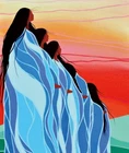 Jackie TRAVERSE Cherish Another Canvas Art Native Anishinaabe Indigenous Limited