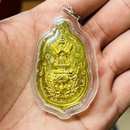 Brahma Phra Phrom Hindú Señor Tailandés Amuleto Dios de la Creación Dorado - Imagen 2 de 5
