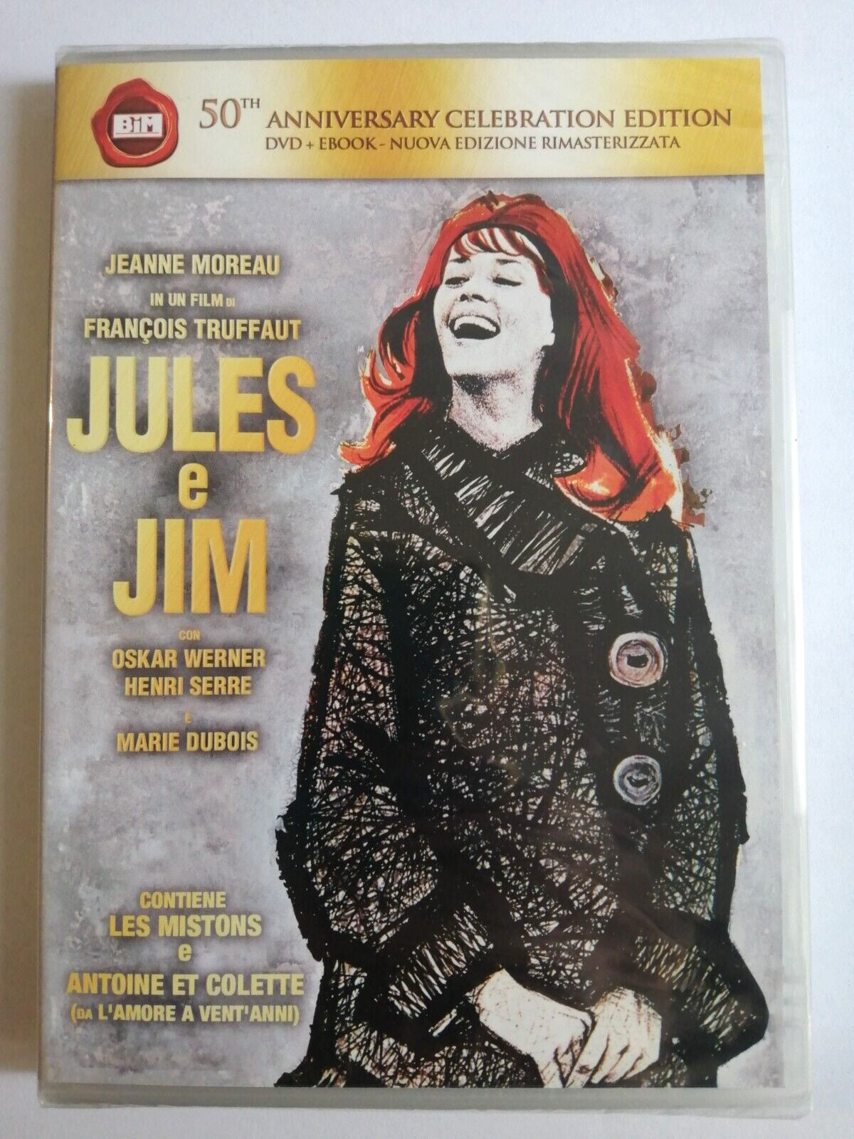 JULES E JIM DVD NUOVO SIGILLATO EDIZIONE RIMASTERIZZATA CON EBOOK