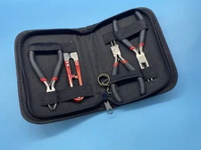 4 Pieces Jewelry Tools + Zipper Storage Case Jewelry Repair Crafts Making Gifts