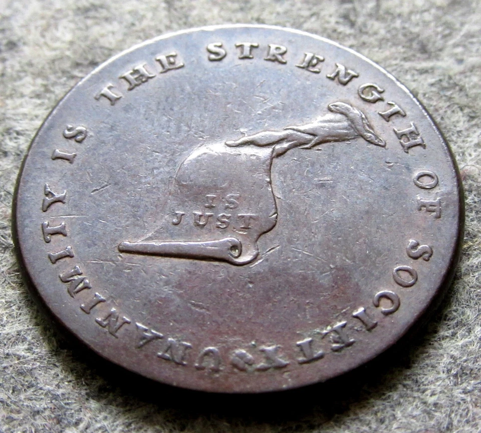 Great Britain ND 1792 - 1794 Lancashire Lancaster token KENTUCKY JOINS the UNION - Image 4 of 4