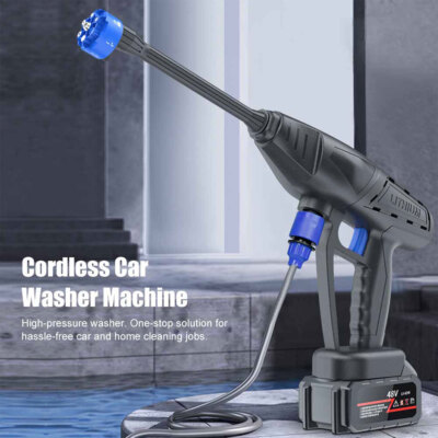 #ad Cordless Power Washer 6in1 High Pressure Washer Jet Water Wash Car Cleaner Gun $73.80