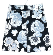 NWT EXPRESS DESIGN Women's Cotton A-Line Skirt Pockets Floral Multicolor Size 2