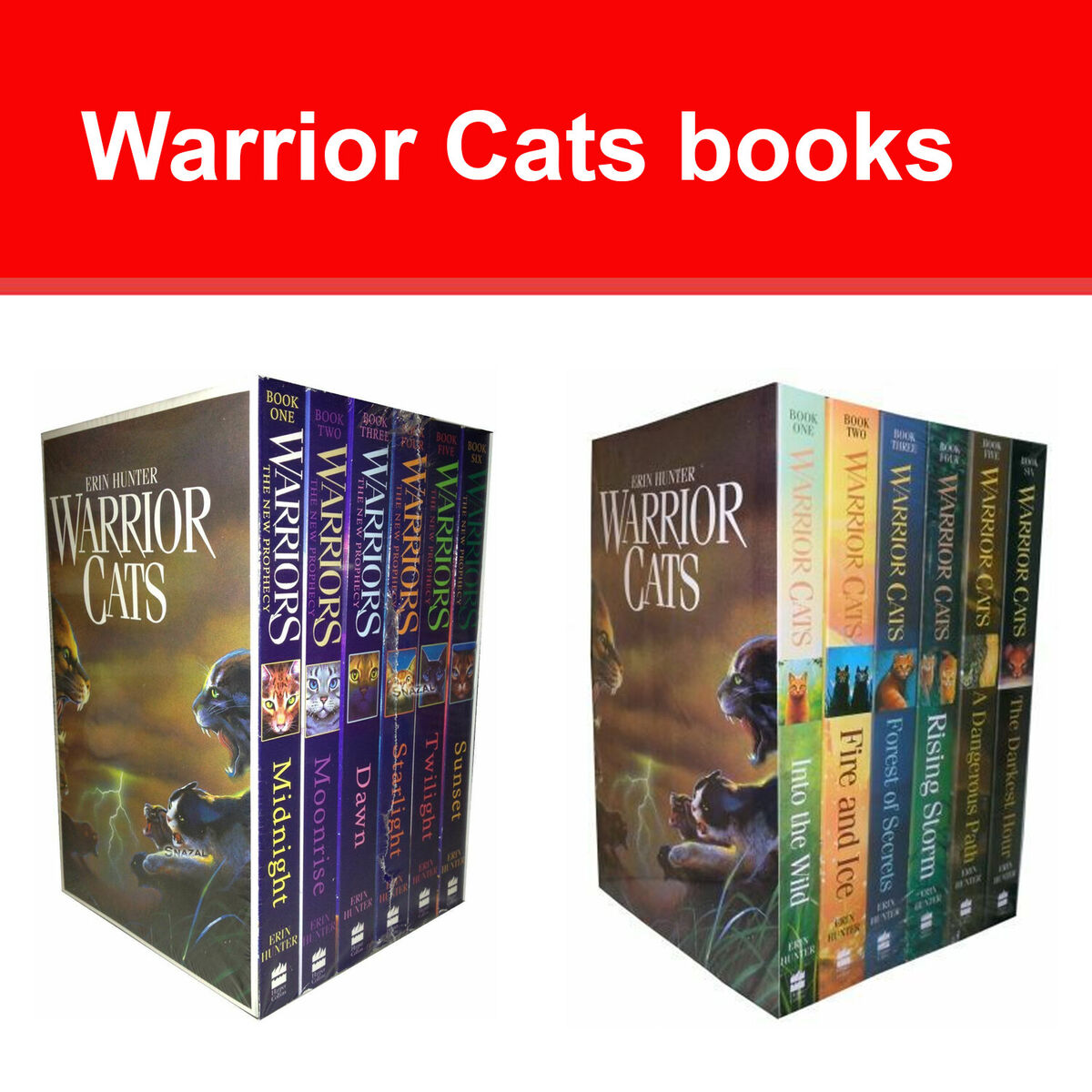 Warrior Cats Series 2 The New Prophecy By Erin Hunter 6 Books Set NEW COVER