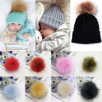 12cm Faux Fox Fur Pom Pom DIY Fluffy Hairball for Hat Shoe Bag Decor DIY Supply
