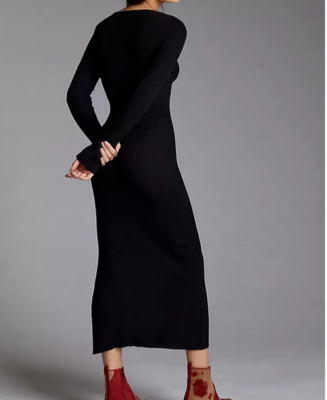 bodycon maxi sweater dress The Margot Maxi Sweater Dress
