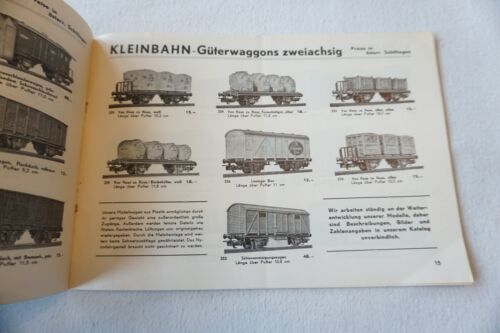 Kleinbahn Modelleisenbahn Lok Katalog 1963 - Bild 3 von 8