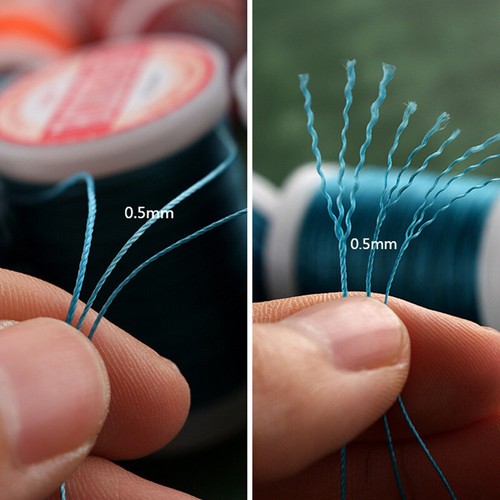 0.5mm Round Waxed Thread Polyester Cord Wax Strings For DIY Leather Craft Sewing - Picture 8 of 34