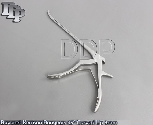 Bayonet Kerrison Rongeurs 45° Curved Up 3mm Surgical Instruments - Picture 3 of 3