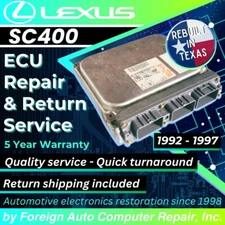 Repair of your '92-'97 Lexus SC400 ECU - Quick Quality Service, 5 Year Warranty