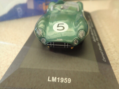 Miniature Quartzo 1/43 - Aston Martin DBR1 Vainqueur Le Mans 1959 (phare Manquant)