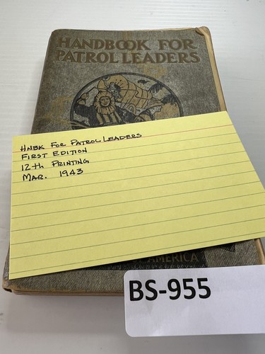 BSA Handbook for Patrol Leaders Paperback 12th Printing March 1943 Silver BS-955 - Picture 10 of 10