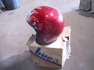 BUCO GT （SMALL BUCO） Vintage Buco Size Small Poly Metal Flake Red Open Face 5 Snap