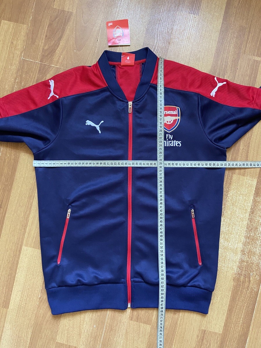 ARSENAL LONDON 2016 2017 PRE MATCH FOOTBAL SOCCER TRACK JACKET