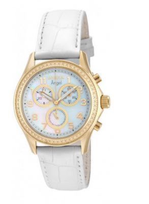 Invicta 12990 Womens Angel Quartz Chronograph Stainless Steel Strap Watch