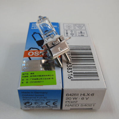 OSRAM 64251 6V20W PG22 Zeiss Ophthalmic Slit Lamp Microscope Bulb 66VISION YZ-5X