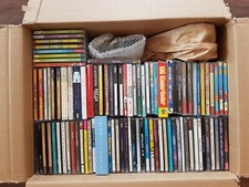Karton mit zerkratzen CD's (105 Stück, ca. 10kg)