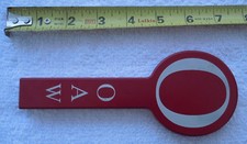 OAW Oceanside Ale Works Red Metal Tap Handle - Oceanside CA