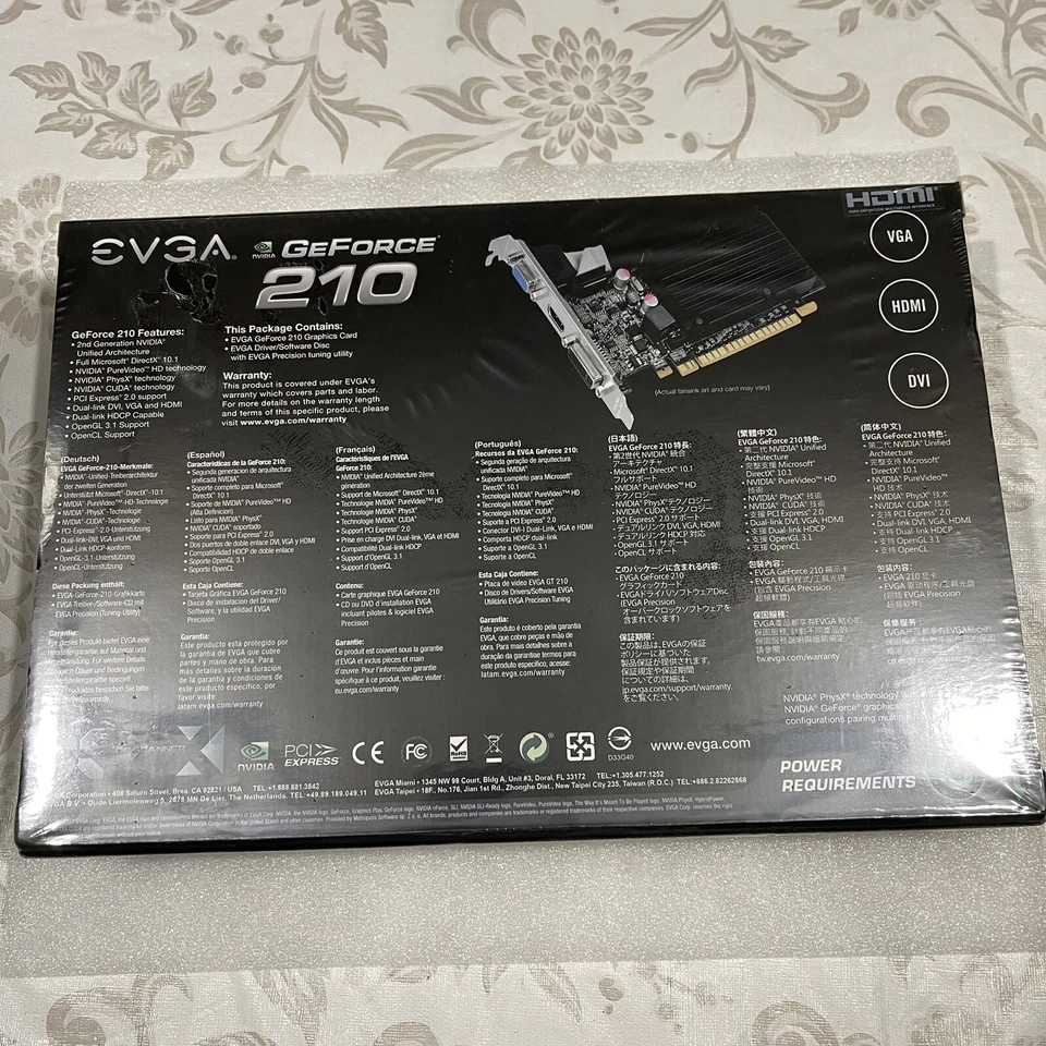 EVGA GeForce 210 1GB PCI-E VGA DVI HDMI Low Full Size Video Card 01G-P3-1313-KR - Image 2 of 3