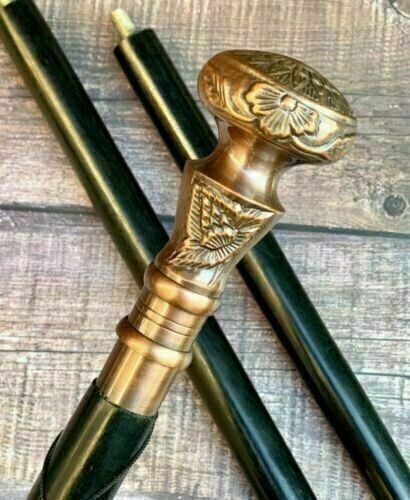 Solid Brass Knob Victorian Style Head Handle Anti… - image 2