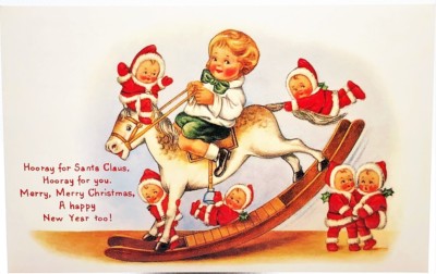 NIMBLE NICK HOORAY FOR CHRISTMAS POST CARD Mint Conditon Rare! Shackman Company