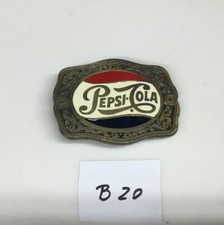 Vintage Pepsi Cola Red White Blue Buckle By The Great American Buckle Co