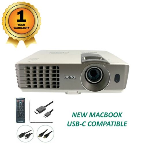 BenQ MX720 DLP Projector Home Theater - New MacBook iOS USB-C Compatible bundle - Picture 1 of 6