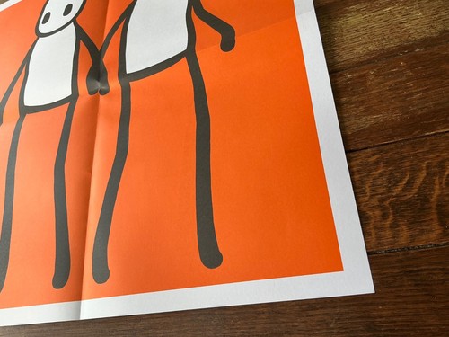 Stik - Holding Hands ORANGE Including Hackney Newspaper 2020 - GENUINE Poster - Picture 8 of 15