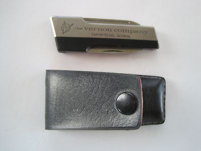 Hard Honed Knife Japan Vernon Co Advertising 2.5 w Snap Case 