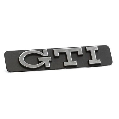 Original VW Golf 3 GTI Schriftzug seitlich Emblem chrom/schwarz 1H6853714CZ10 - Bild 1 von 3