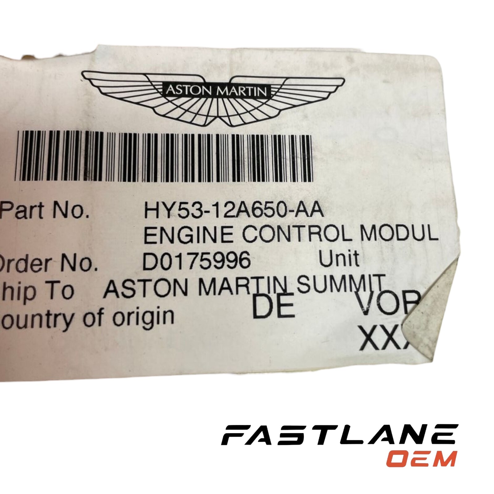 2016-2023 ASTON MARTIN DB11 ENGINE CONTROL UNIT NEW OEM HY53-12A650-AA