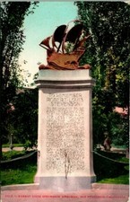  Postcard Robert Louis Stevenson Memorial San Francisco Cal