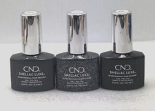 New 3 CND SHELLAC LUXE 60 Sec Removal GEL POLISH-Diamonds, Silhouette, Phantom