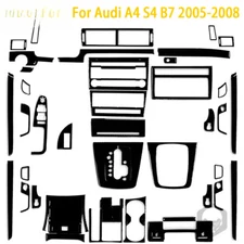 For Audi A4 S4 B7 2005-2008 Accessories Piano Black Plastic Car Interior Console