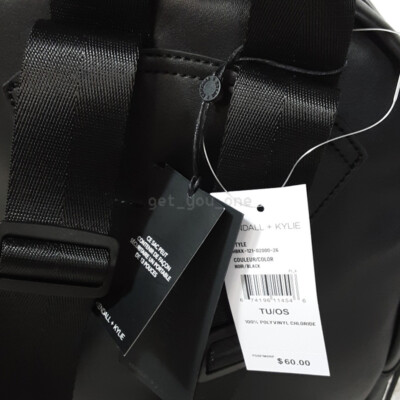 NWT Kendall + Kylie Linz Backpack Black Large Bag w/13  display picture 1