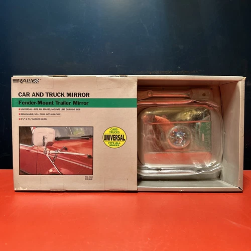 Rally No. 3650 Universal Car & Truck Fender-Mount Trailer Mirror Pass/Drivers