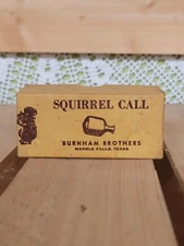 Vintage Burnham Brothers Squirrel Call (BOX & INSERT ONLY)