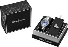Citizen FE7041-51W Cinderella Disney Princess Watch Collectible Pin Boxed Set