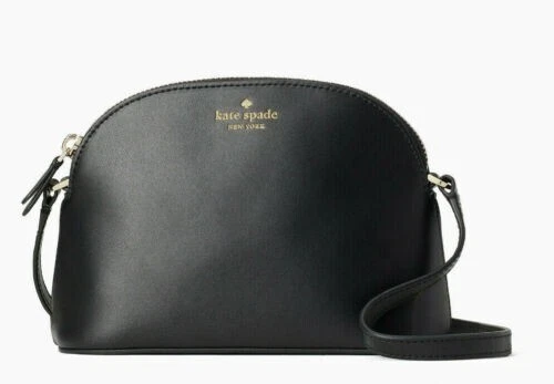 NEW W TAGS BLACK KATE SPADE KALI SMALL DOME GENUINE LEATHER CROSSBODY PURSE  $239