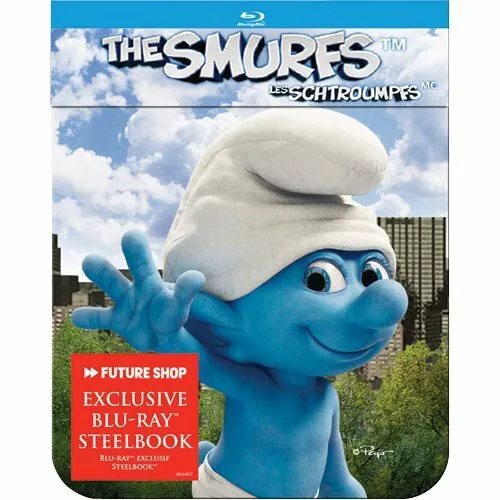 The Smurfs Blu Ray DVD Collectible Steelbook Edition Exclusive